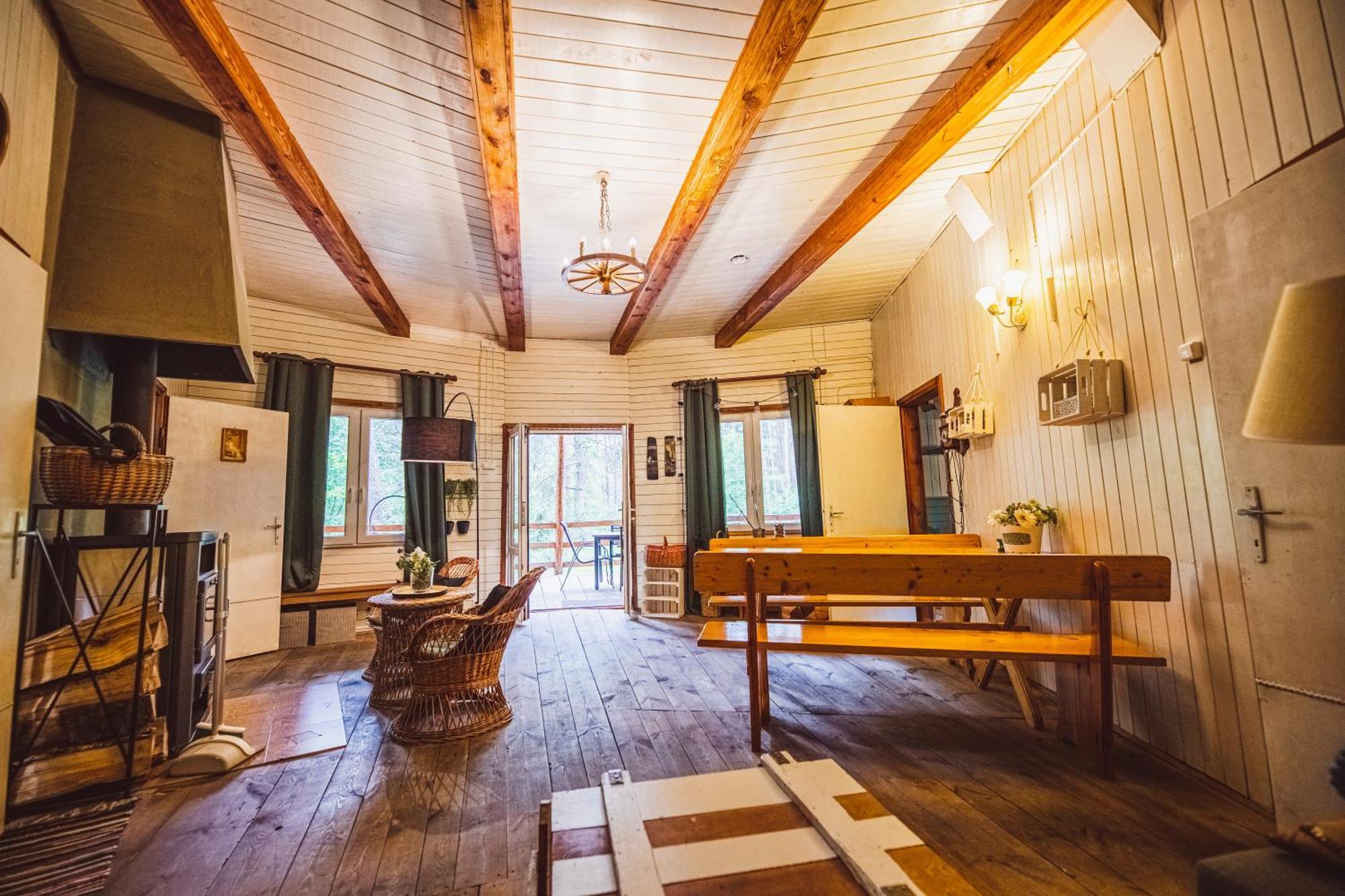 Cozy Nature Retreat With Patio Fireplace Garden Maciejowice Dış mekan fotoğraf