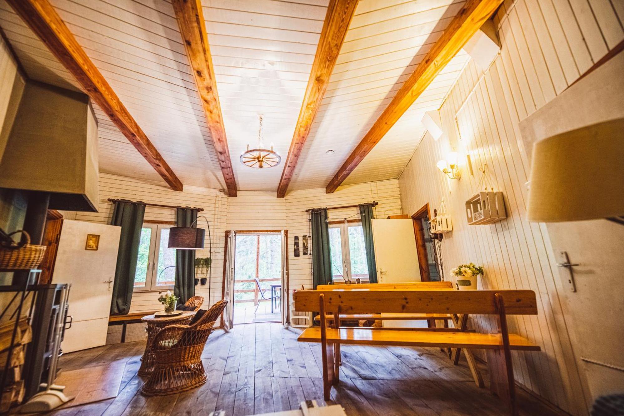 Cozy Nature Retreat With Patio Fireplace Garden Maciejowice Dış mekan fotoğraf
