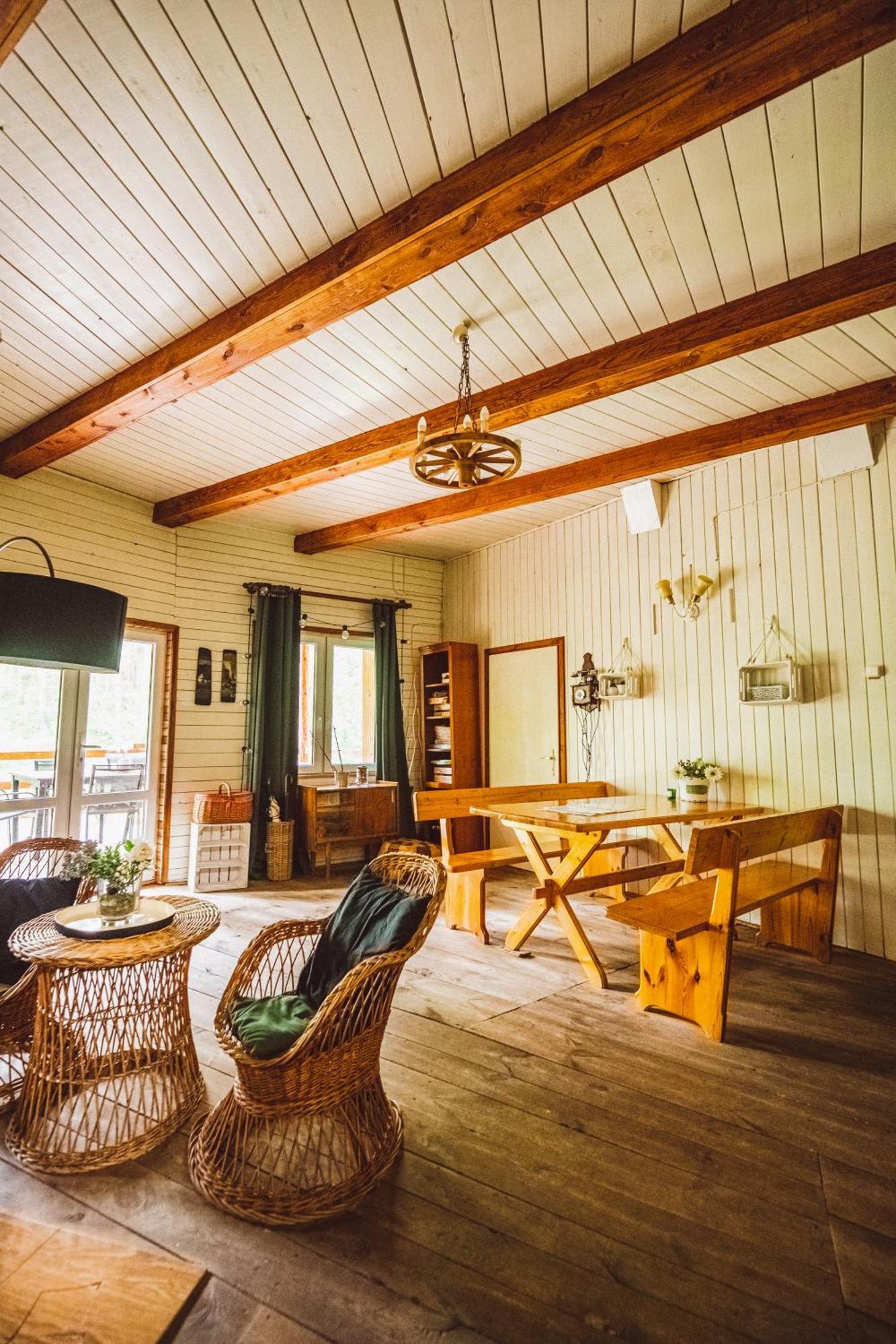 Cozy Nature Retreat With Patio Fireplace Garden Maciejowice Dış mekan fotoğraf